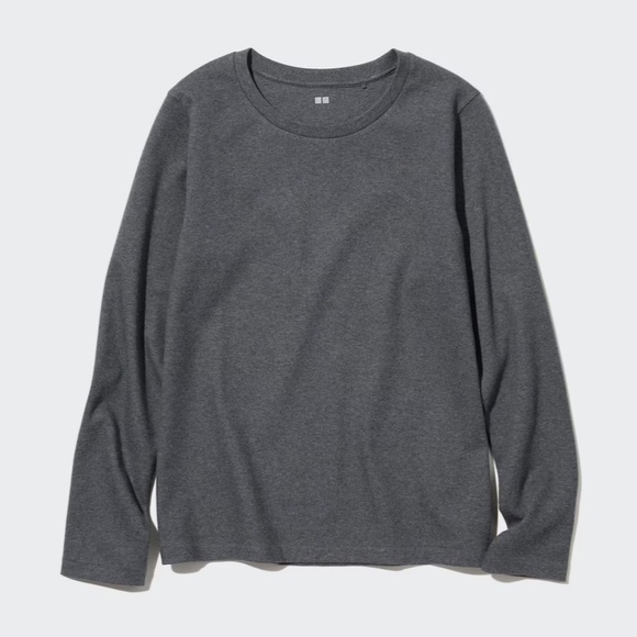 ❌ NO LONGER AVAILABLE | Uniqlo Gray Crew Neck Top, M - Picture 1 of 4